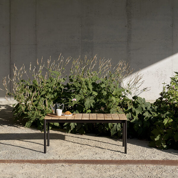 Ville AV27 Outdoor Bench, warm black, &Tradition