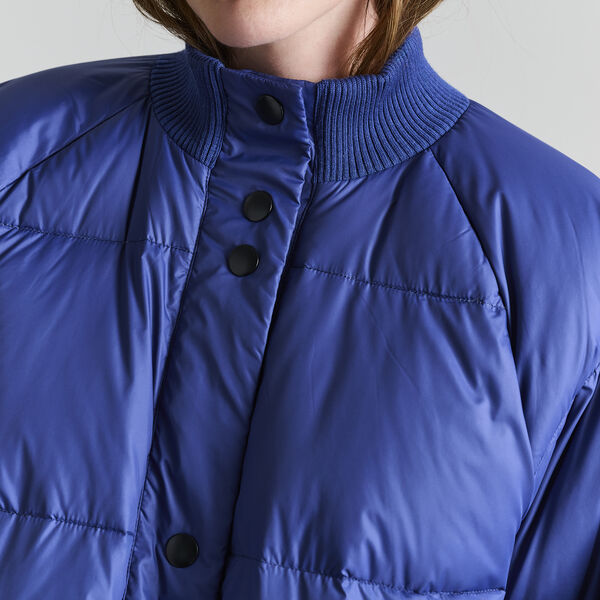 Feather down frakke med knapper, twilight blue, BITTE KAI RAND