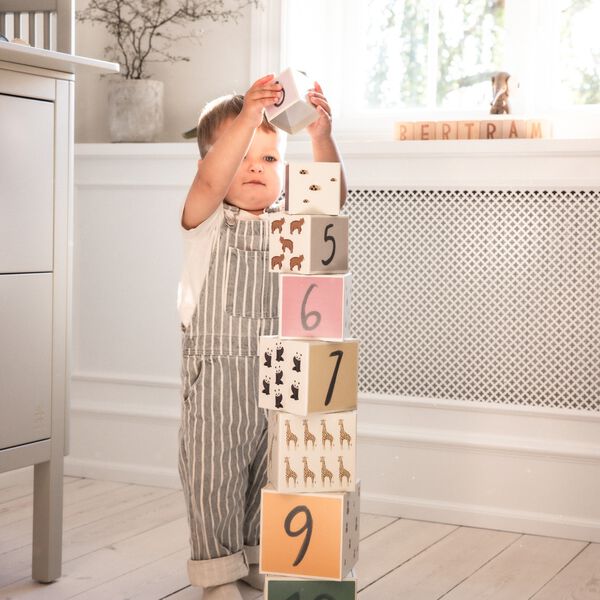 World of Sebra stabelkasser, beige, Sebra