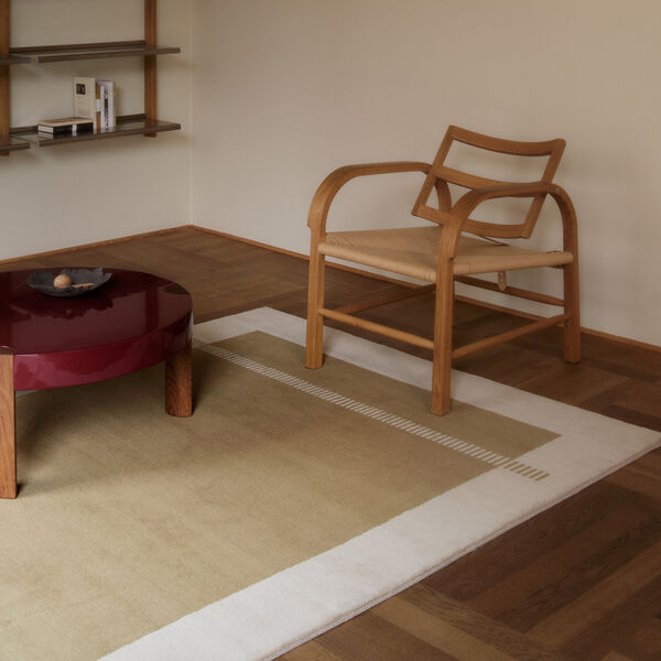 Kimex gulvt&aelig;ppe,  ochre, Linie Design