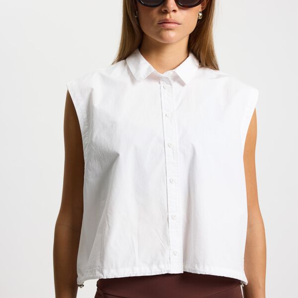 Sleeveless Shirt Worki, white, Rethinkit