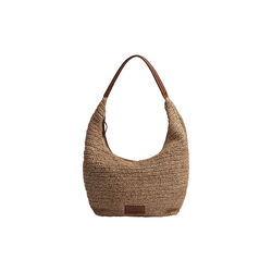 SoleaMBG Bag, Raffia, natural w/cognac, Markberg
