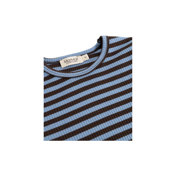 Plain Tee LS T-shirt, blue heaven stripe, MarMar Copenhagen