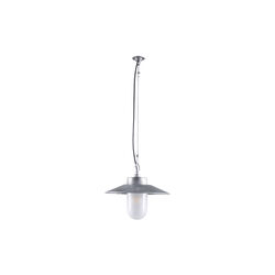 Well Glass Pendant With Visor 7680, galvanised silver/frosted, Original BTC