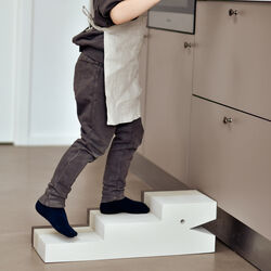 Krokodille L, sand grey, bObles