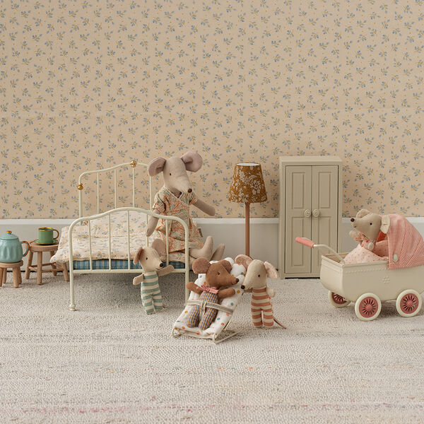 Barnevogn til mus, coral, Maileg