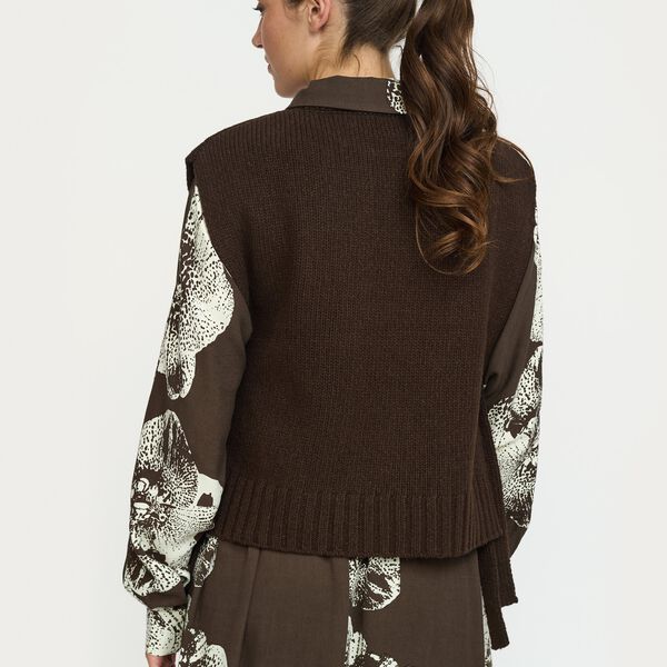 SRTimo Vest Knit, demitasse, Soft Rebels