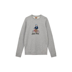 MMGLudvig Crew Sweat, grey melange, MOS MOSH Gallery