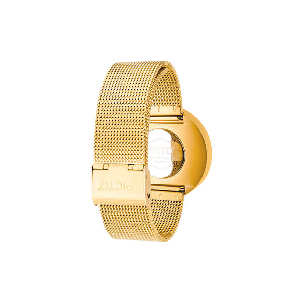 PICTO armbåndsur, white/gold/matt gold, Picto