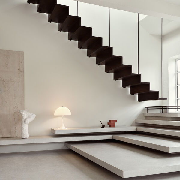 Panthella 400 bordlampe, hvid, Louis Poulsen