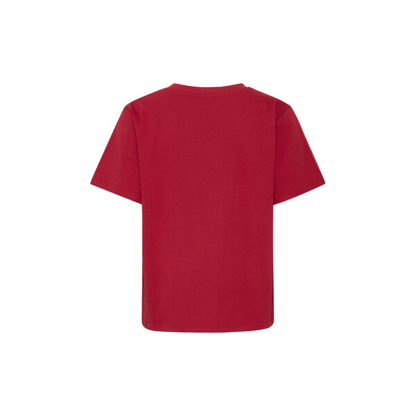 IHPALMER SS T-shirt, red dahlia, ICHI
