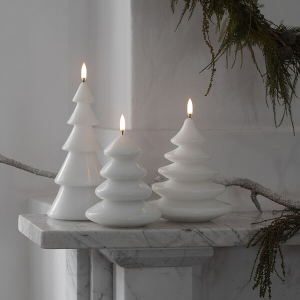LED Smooth candle Christmas tree | 10x20 | Nordic white, Uyuni Lighting