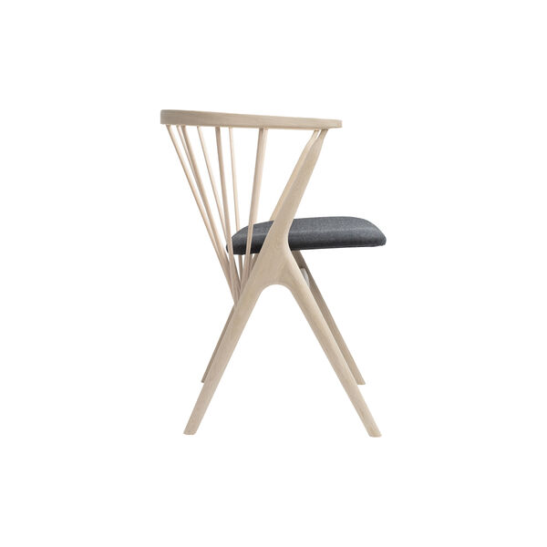 Sibast No 8 spisestol, hvidolieret eg/m&oslash;rkegr&aring;, Sibast Furniture