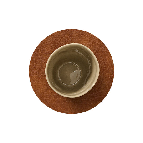 Bull glasbrik Circle, cognac, LIND DNA