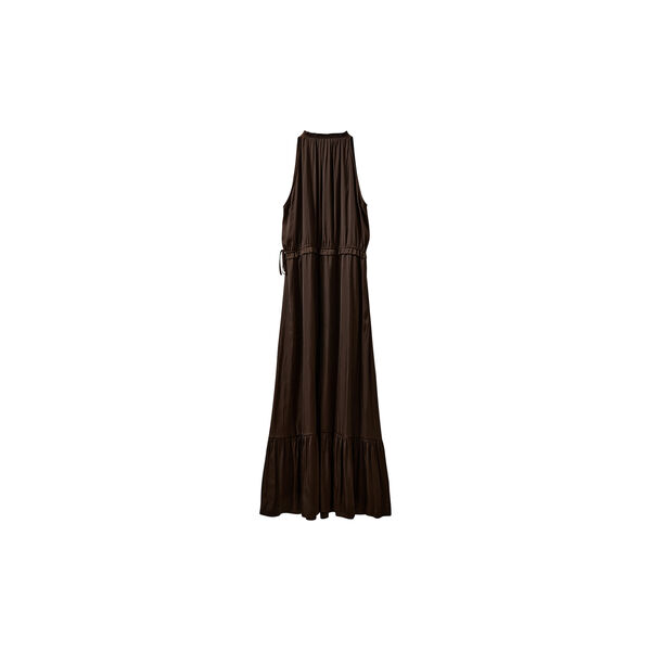 MELSW HALTER NECK MAXI DRESS, intense brown, Sofie Schnoor