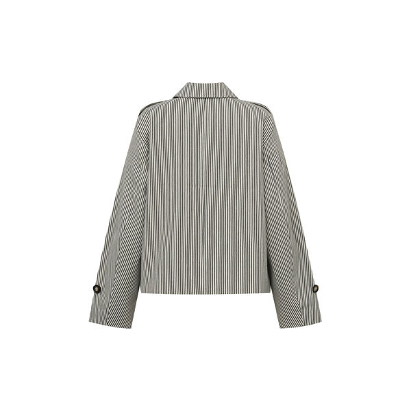 Becker-M Outerwear, black beige stripe, mbyM