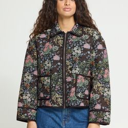 IHHULINA Jacket, jaquard flower, ICHI