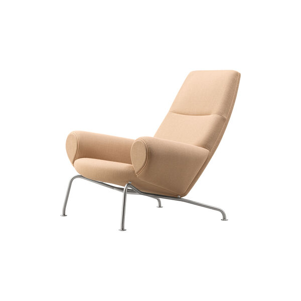 Wegner Queen Chair |  Natural| L&aelig;nestol + Ottoman, Fredericia Furniture