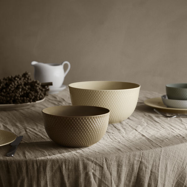 Rhombe Earth Skål, marble, Lyngby Porcelæn