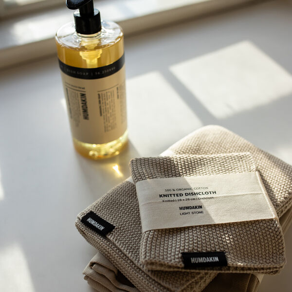 Strikket Karklud, light stone, Humdakin