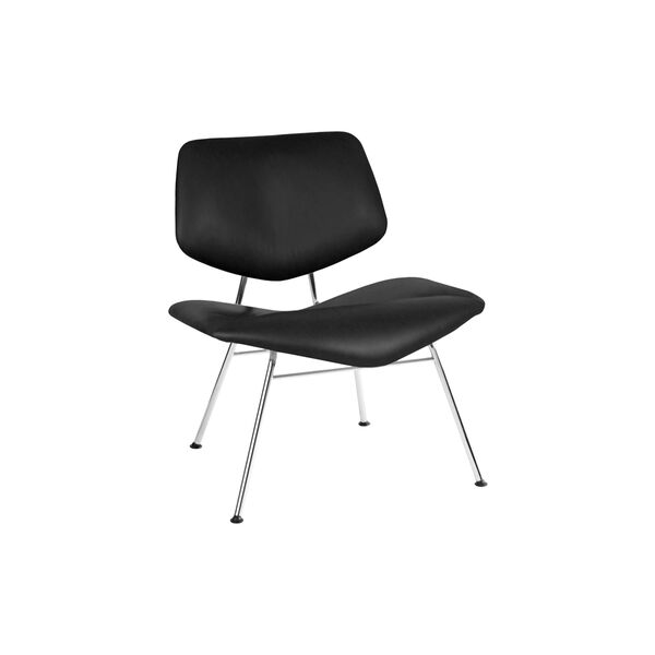 VL135 Cosy fuldpolstret loungestol, Ultra 41599/krom, VERMUND