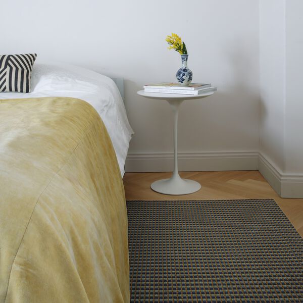 Bulevardi Rug, nutria/dark blue/brown, Woodnotes