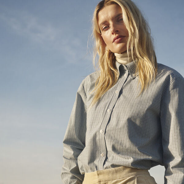 ChrestellaPW Shirt, gray dawn check, Part Two
