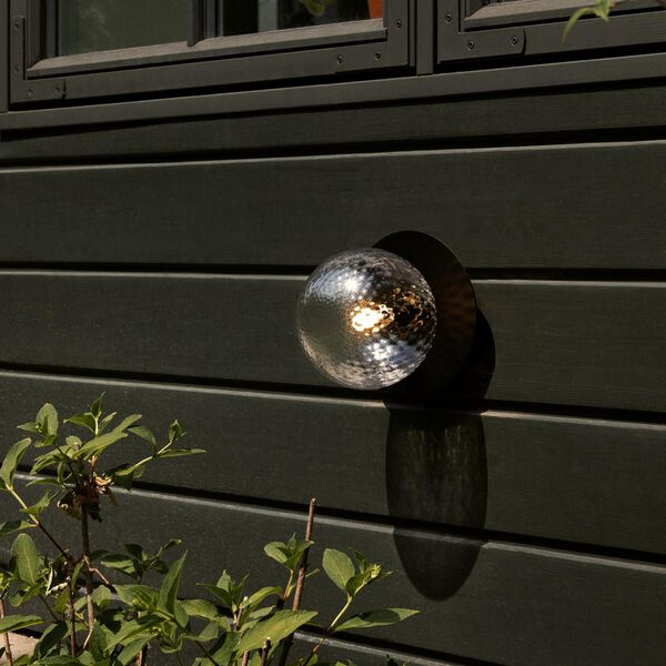 Liila 1 Outdoor Wall Lamp, black/optic clear, Nuura