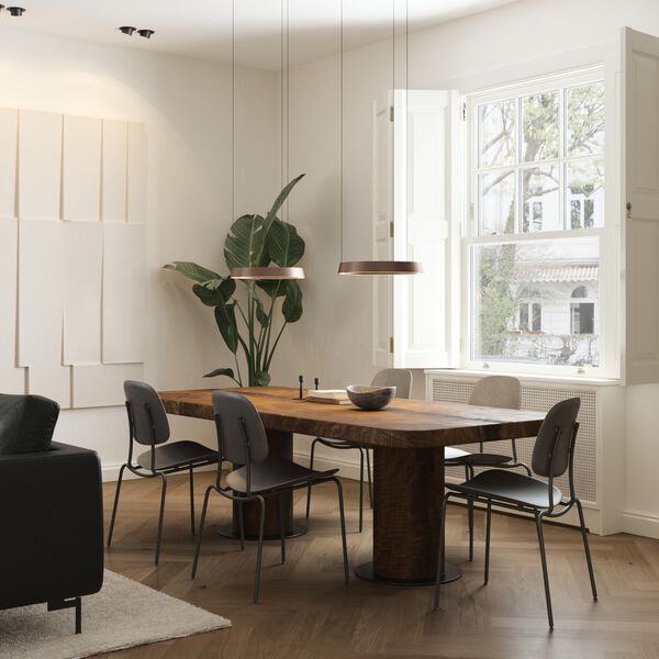 EDGE ROUND pendel, rose gold, LIGHT-POINT