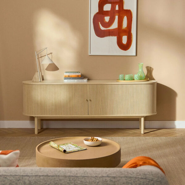 Reyna bordlampe, lys beige, Westwing Collection