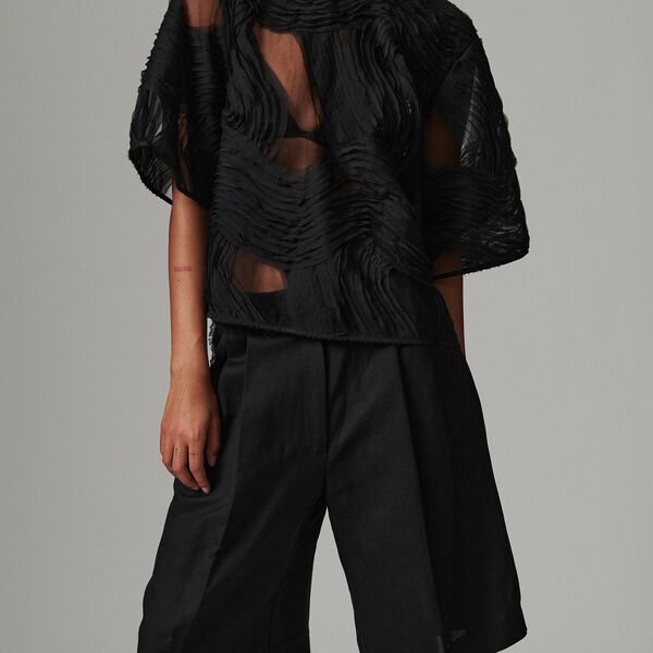 Gordon Contrast Linen, black, DAY Birger &eacute;t Mikkelsen