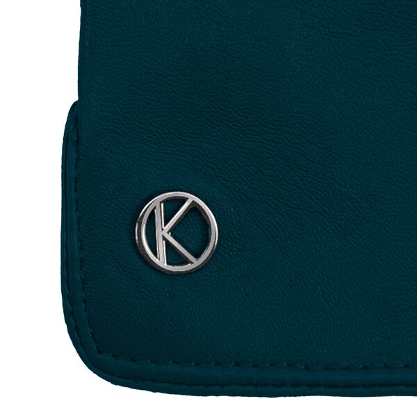 Carla læderhandske, teal, Kessler