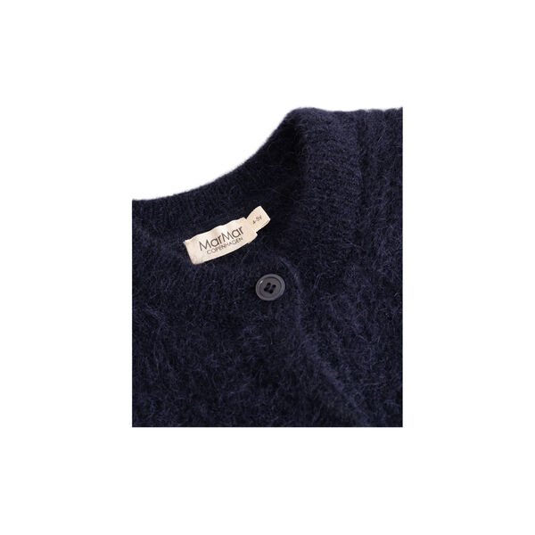 Tavon Knitted Cardigan, darkness melange, MarMar Copenhagen