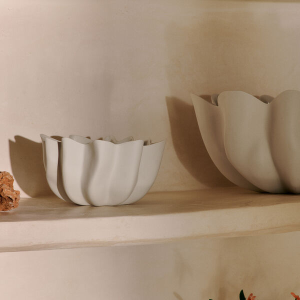 Nium Bowl Ø 22, off-white, Ferm Living