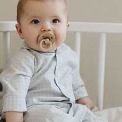 Classic PJ Suit, blue gingham, Lalaby