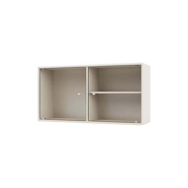 RIPPLE I vitrineskab, 158 oat, Montana Furniture