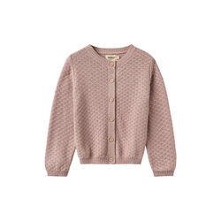 Knit Cardigan Magnella, dry rose, Wheat