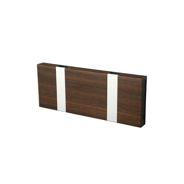 KNAX vandret 2 knager&aelig;kke, eg/gr&aring;, LoCa