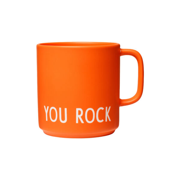 YOU ROCK favoritkop med hank, orange, Design Letters
