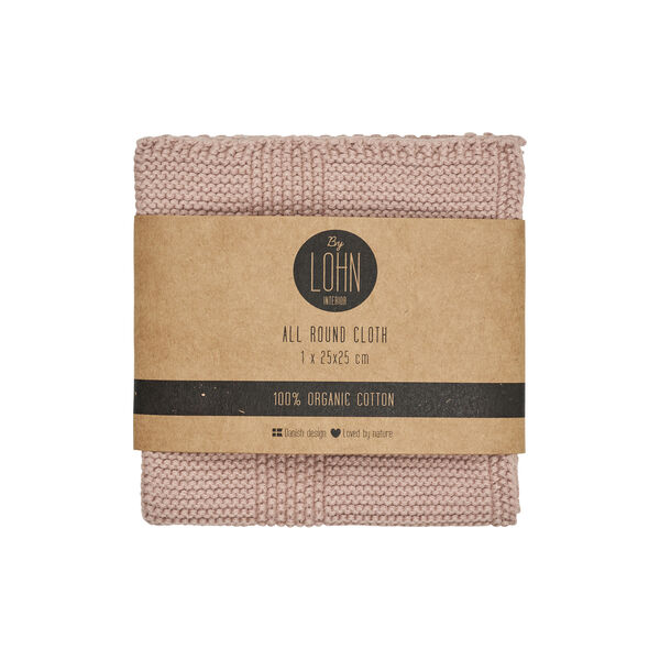 Strikket Klud, husted violet, By LOHN