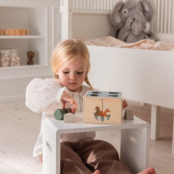 World of Sebra puttekasse, beige, Sebra