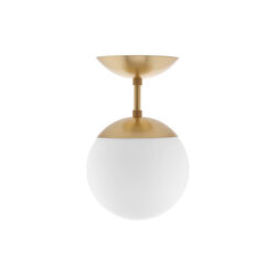 Lord 1 Ceiling/Wall Lamp, brass/opal, Rubn