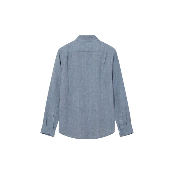 MMGTheo Linen Shirt, light blue melange, MOS MOSH Gallery
