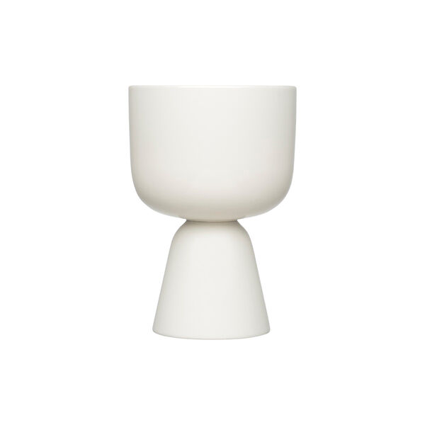 Nappula urtepotte small, hvid, Iittala