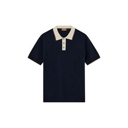 MMGFrancesco Polo SS Knit, estate blue, MOS MOSH Gallery
