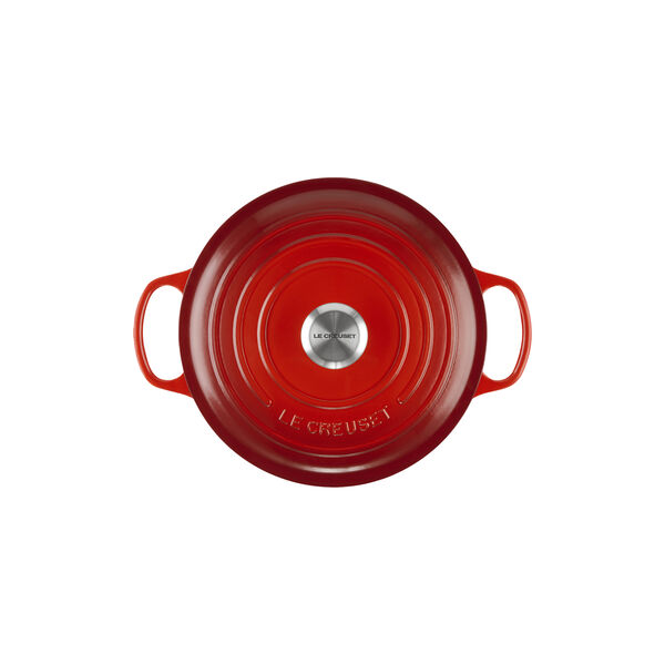 Signature rund st&oslash;bejernsgryde &Oslash; 26 cm, cerise, Le Creuset