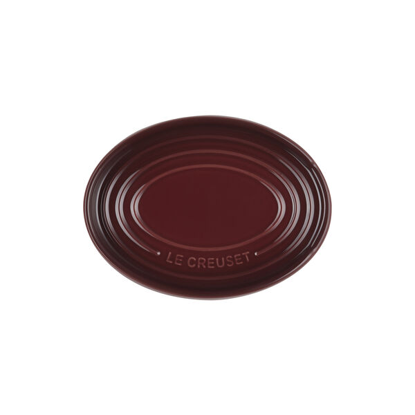 Oval grydeskeholder, garnet, Le Creuset