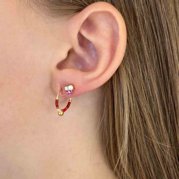 Heidi ørering, red, Nuni Copenhagen