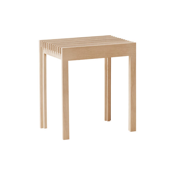 Lightweight Stool, white oiled oak Lightweight Stool, white oiled oak, Form & Refine