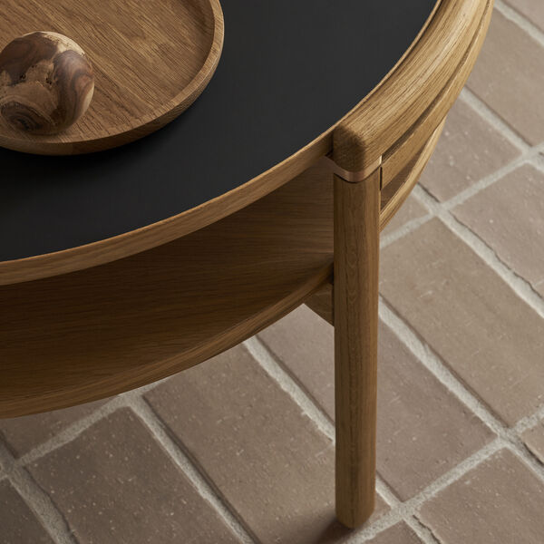 RF1905 Sideways sofabord, olieret eg/sort, Carl Hansen & Søn